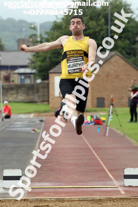 Mens decathlon long jump, EAP International Cominted Events, Hexham. Photo: David T. Hewitson/Sports for All Pics